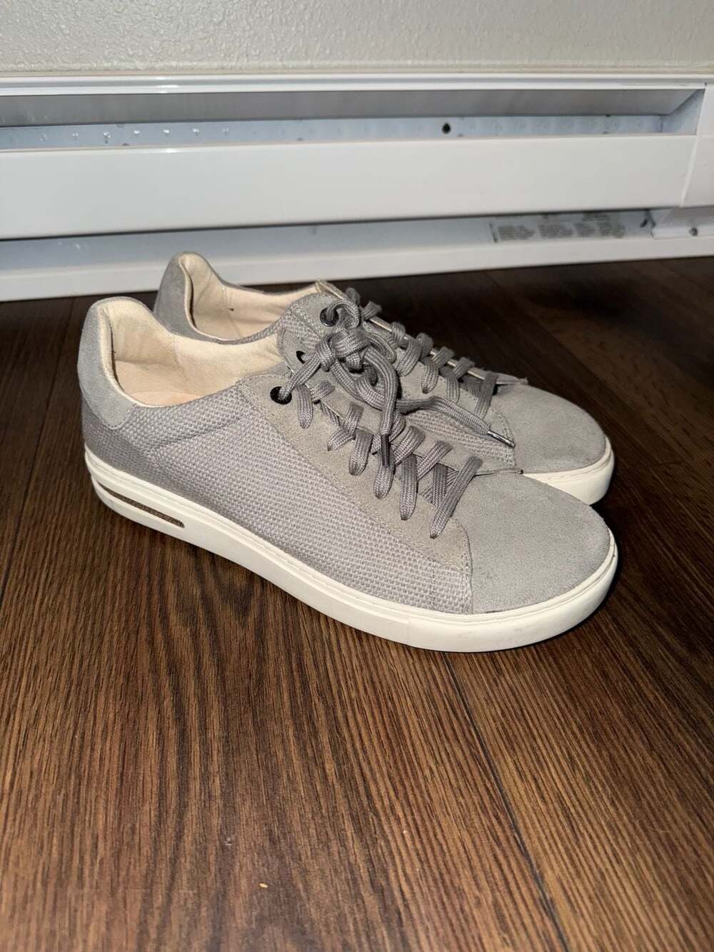 Birkenstock Bend Low Canvas-Suede Size 41 Gray Sneakers
